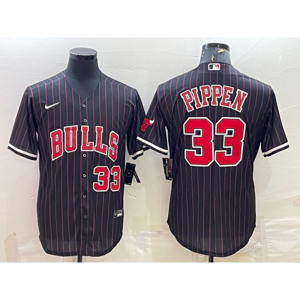 Pro Grade Chicago Bulls 33 Black Jersey - NBA Collection