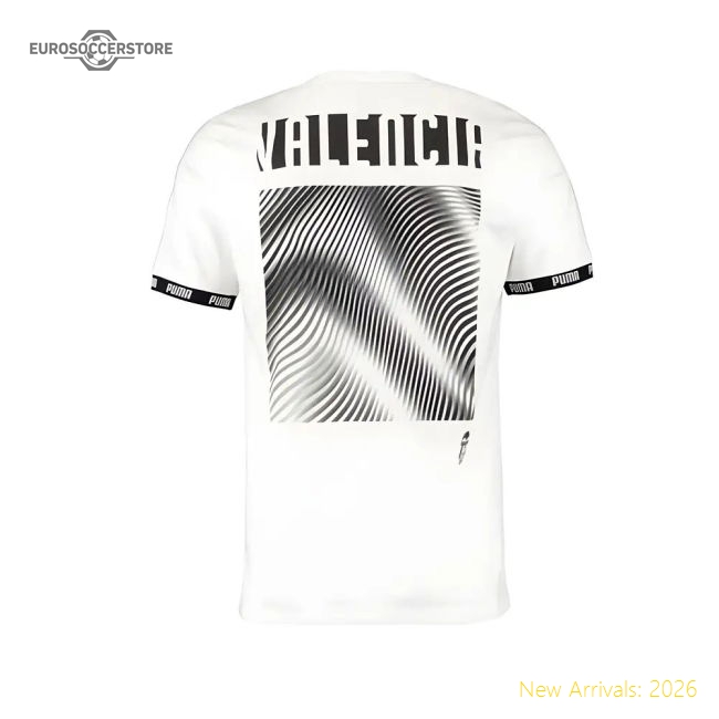 2019-2020 Valencia Cf Puma Football Culture Tee (white)