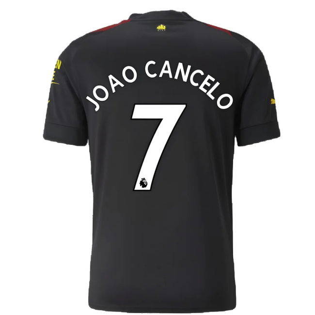 2022-2023 Man City Away Shirt (JOAO CANCELO 7) (Match Day)