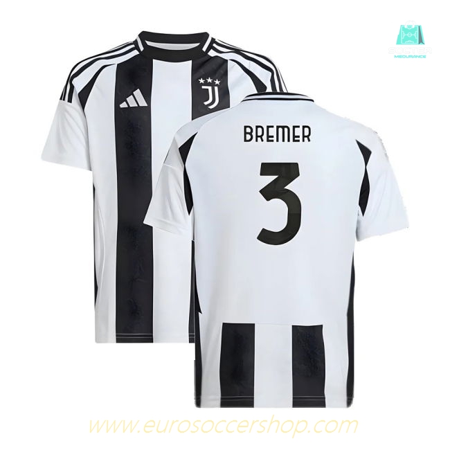 2024-2025 Juventus Home Shirt (Kids) (Bremer 3)