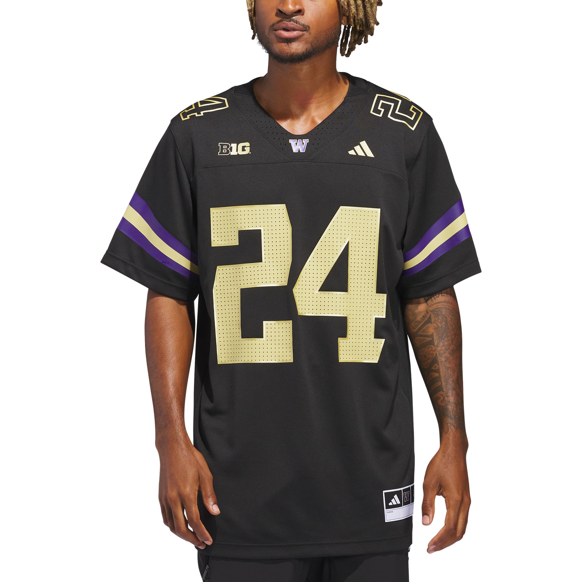 [NJP] Youth Washington Huskies Alternate Premier Strategy Jersey - Black