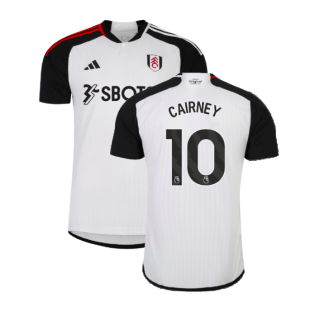 Fulham 2023-20 Home Football Shirt Featuring Cairney 10 L M S