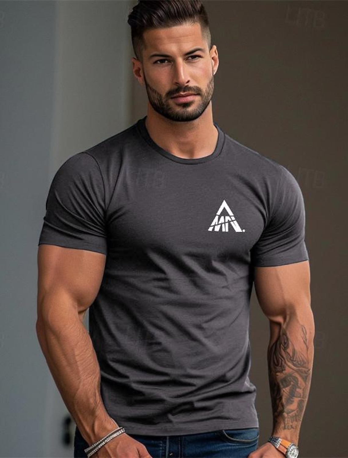 Men's Letter T Shirt Short Sleeve Shirt 100% Cotton Short Sleeve Graphic Shirt White Navy Blue Gray Comfortable Tee Vacation Street Fashion Designer Clothing
