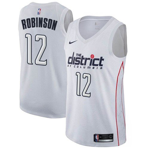 White Nike Washington Wizards #12 Jersey - High-Quality Polyester