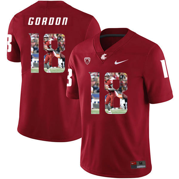 Men's None Red 2024 authentic Anthony Gordon #18 alternate jersey