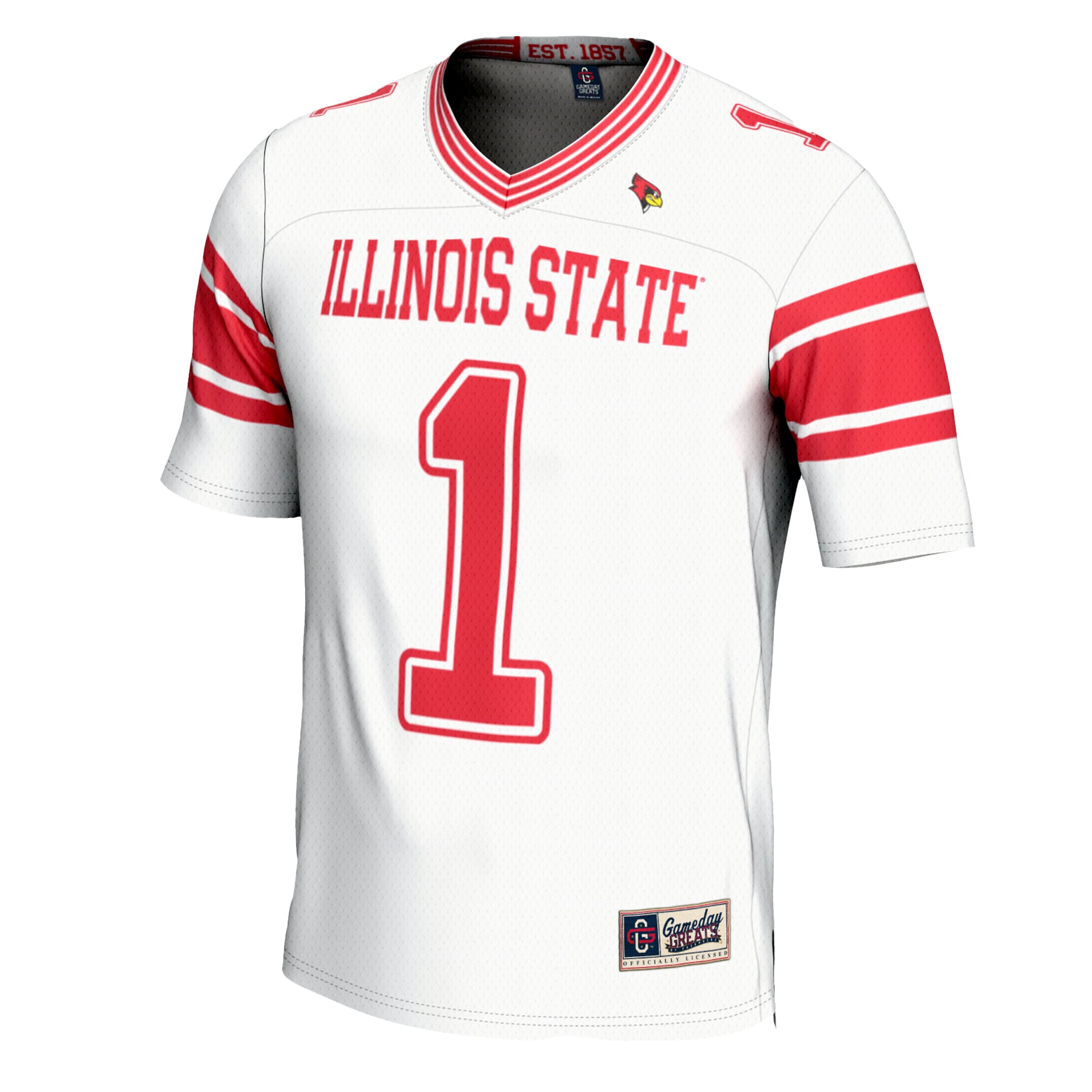 #1 Illinois State Redbirds GameDay Greats Youth Football Jersey?�C White