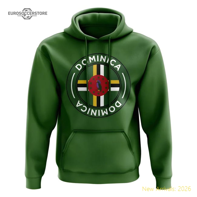 Dominica Football Badge Hoodie (green) - Great Value - Premium Collection