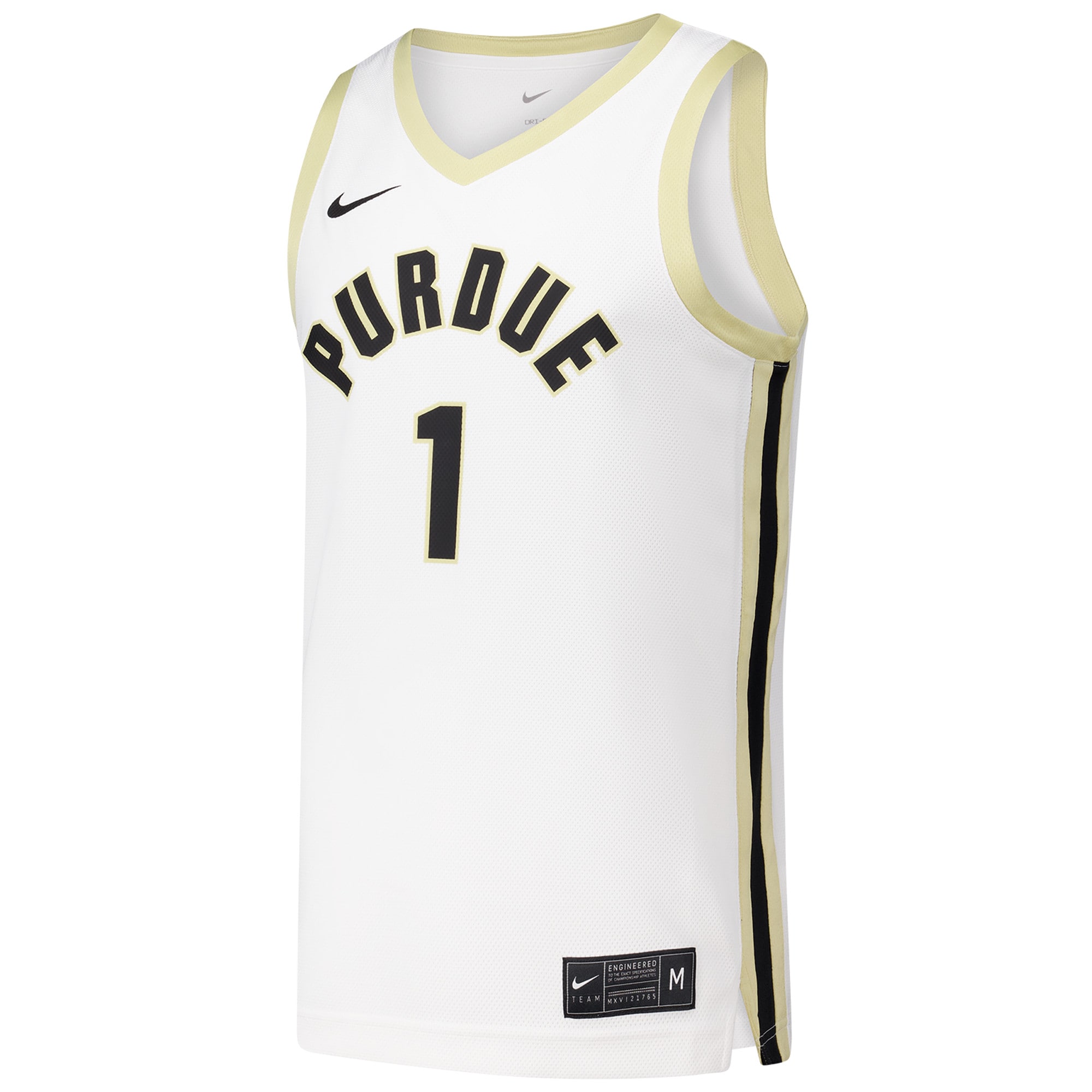 [DDG] Purdue Boilermakers Replica Basketball Jersey - White
