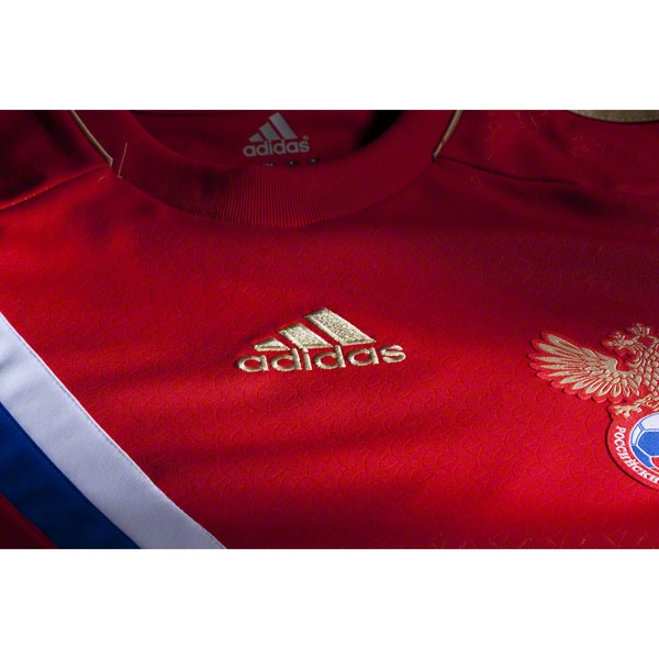 Genuine Breathable 2012 Russia Home Red Soccer Jersey Shirt