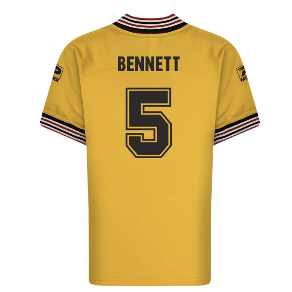 [HP] 1986-1988 Sunderland Third Retro Shirt (Yellow) (Bennett 5)