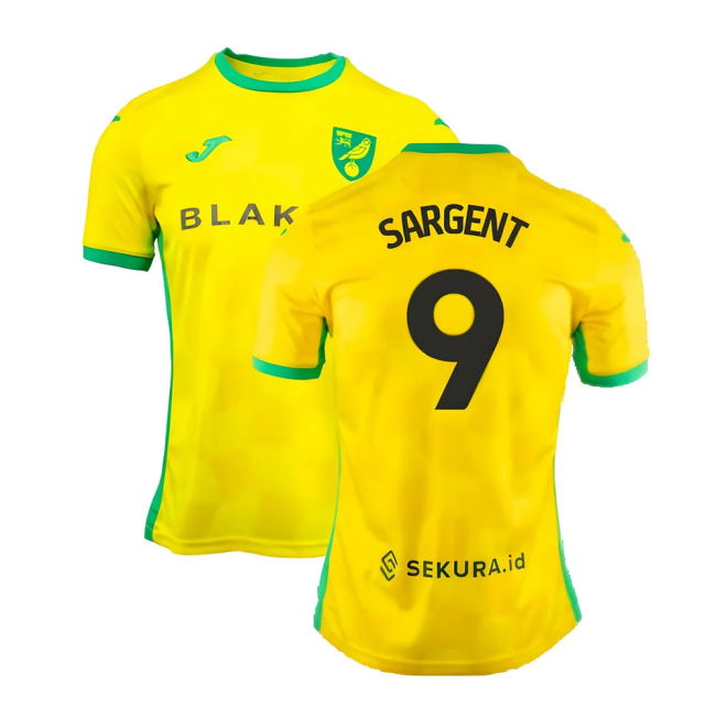 2024-2025 Norwich Home Shirt (Sargent 9)