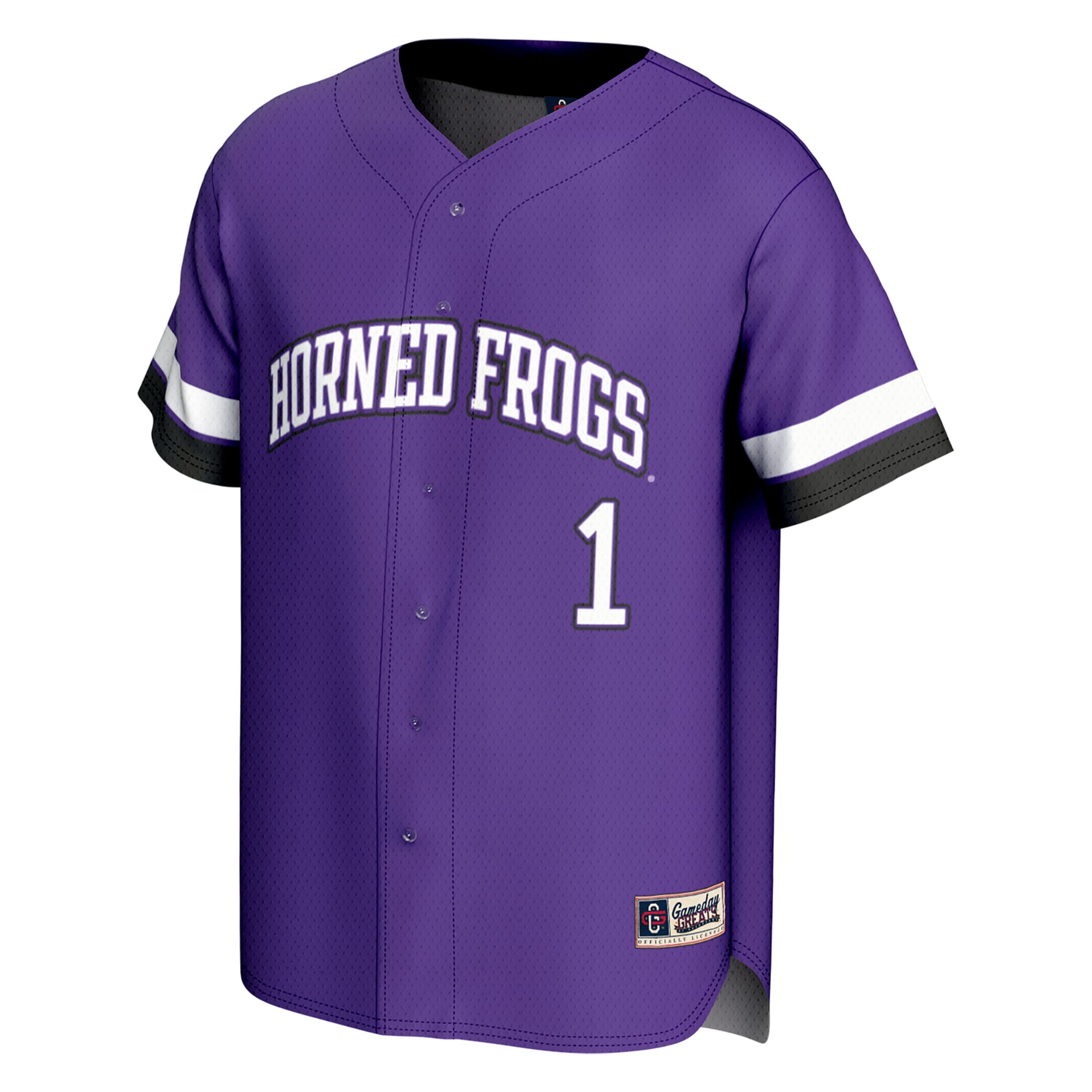 TCU Horned Frogs GameDay Greats Youth Lightweight Collegiate Baseball Fashion Jersey - Purple