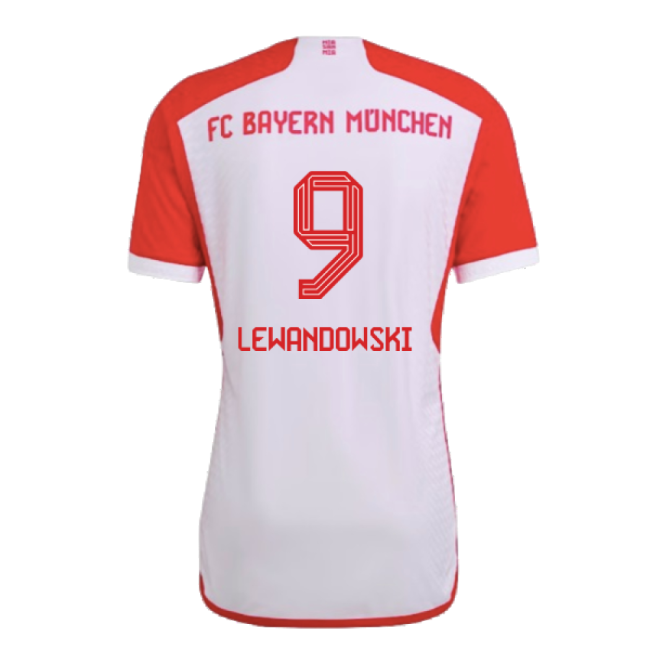 2023-2024 Bayern Munich Authentic First Jersey (lewandowski 9)