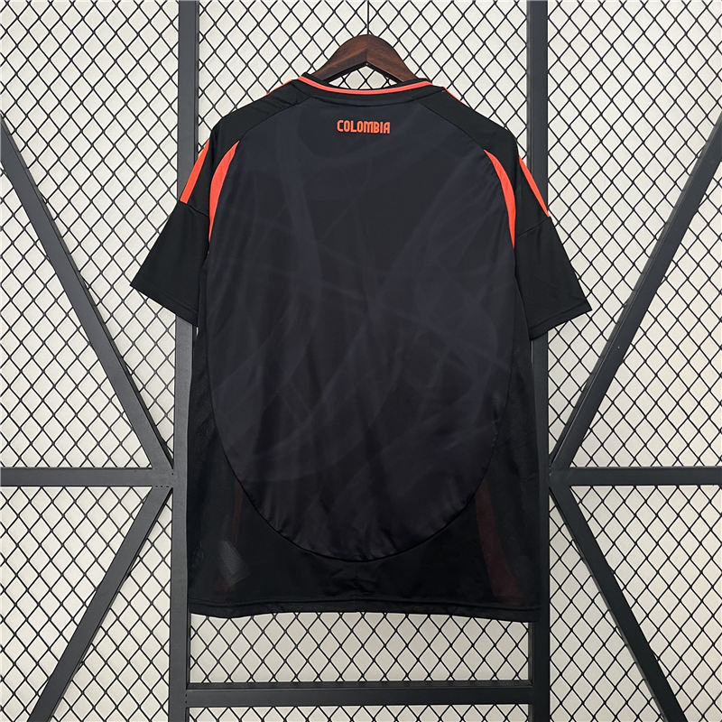 COPA AMERICA 2024 COLOMBIA AWAY BLACK SOCCER JERSEY FOOTBALL SHIRT -