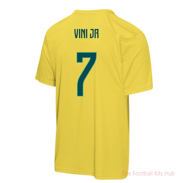 Premium Brazil 2026 World Cup T-Shirt (Kids) (Vini JR 7)