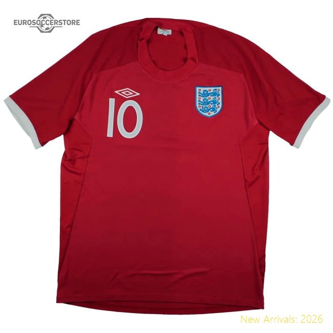 England 2010-11 Away Shirt (L) Rooney #10 (Very Good)