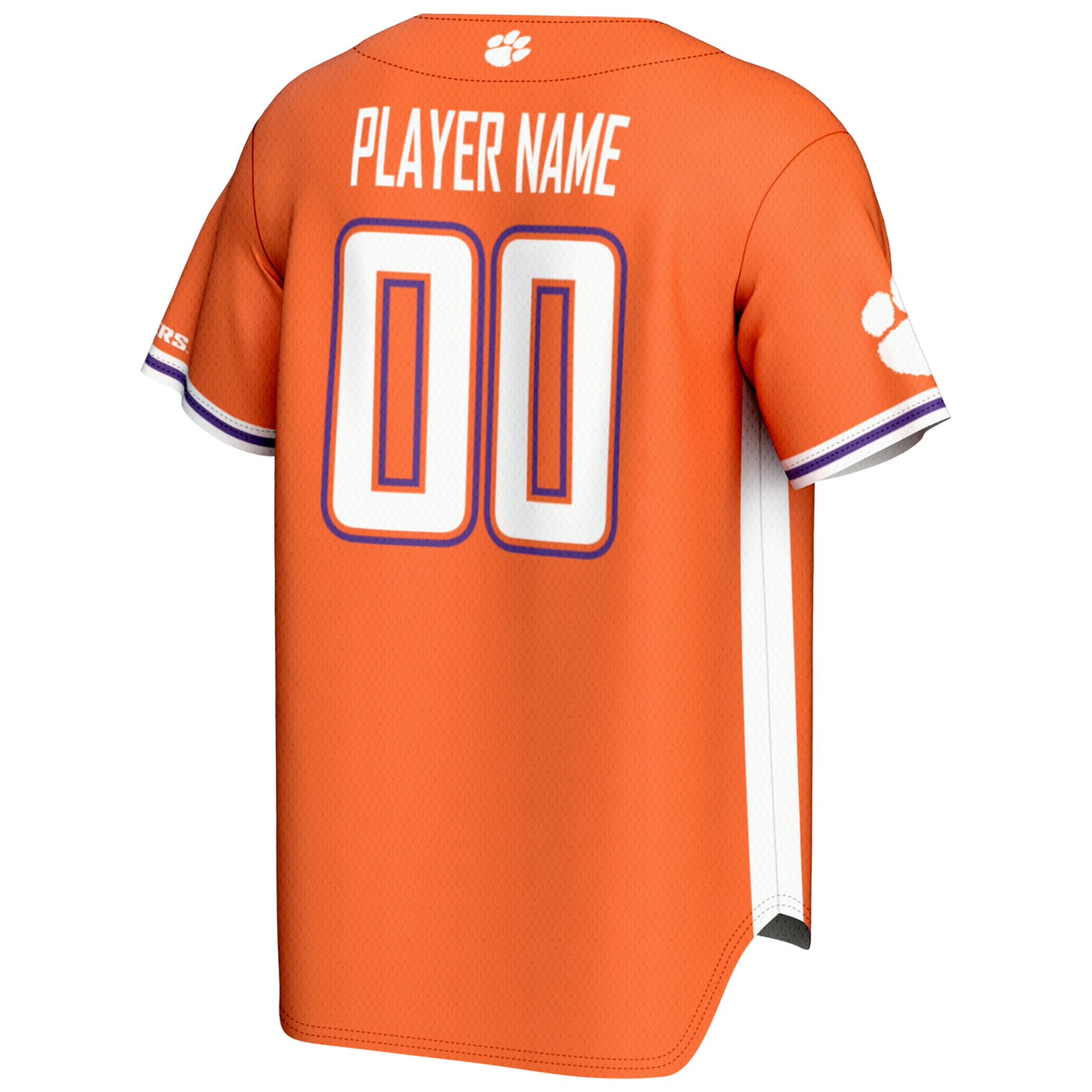 [NJP] Clemson Tigers GameDay Greats NIL Pick-A-Player Lightweight Baseball Jersey - Orange