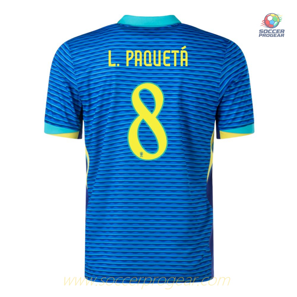 Brazil Away Team Jersey 2024-25 Edition Paquetá