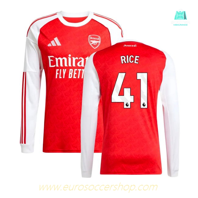 2025-2026 Arsenal Long Sleeve Home Shirt (Rice 41)