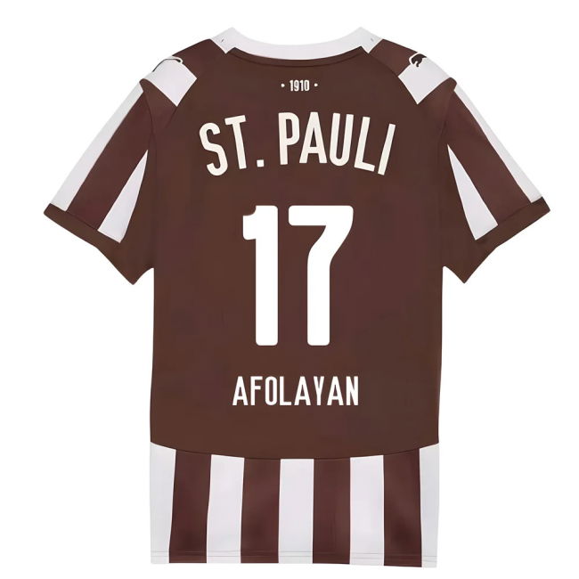 St Pauli 2025-2026 Home Soccer Jersey - Kids (Kids) | Durable