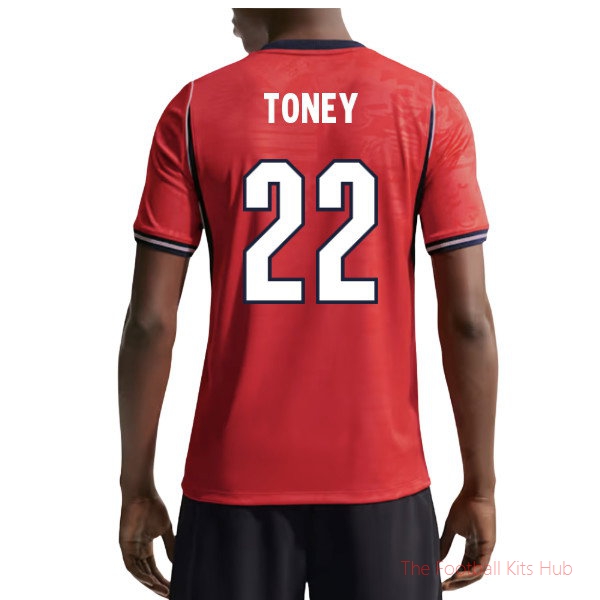 Breathable Replica England 2026-2027 Away Shirt (Toney 22)