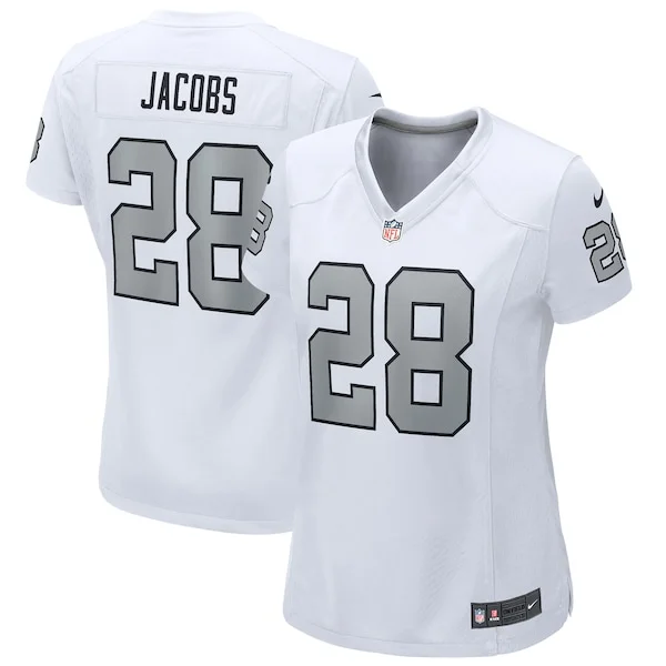 None Josh Jacobs Game Jersey - White | NFL Player Jersey | NFL Footbal