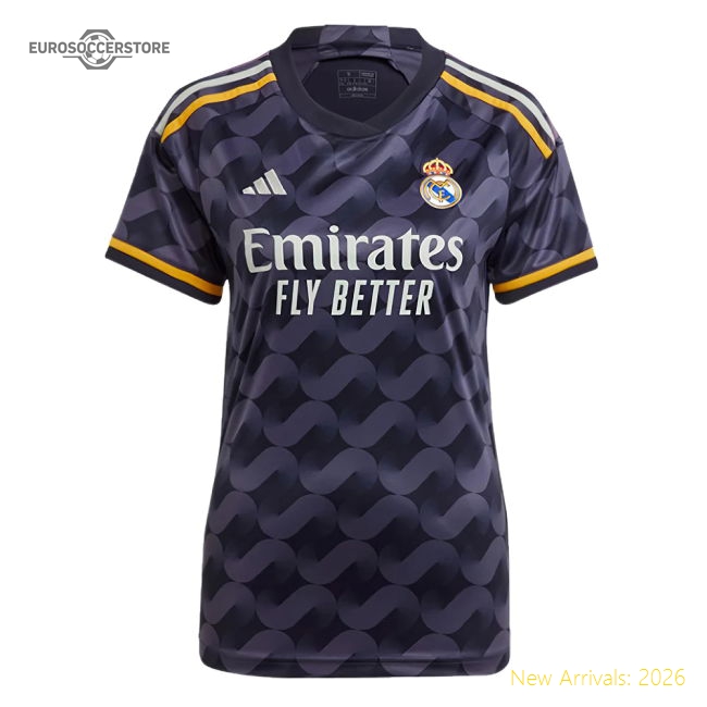 2023-2024 Real Madrid Away Fan Version Ladies 2024 Real Soccer Jersey