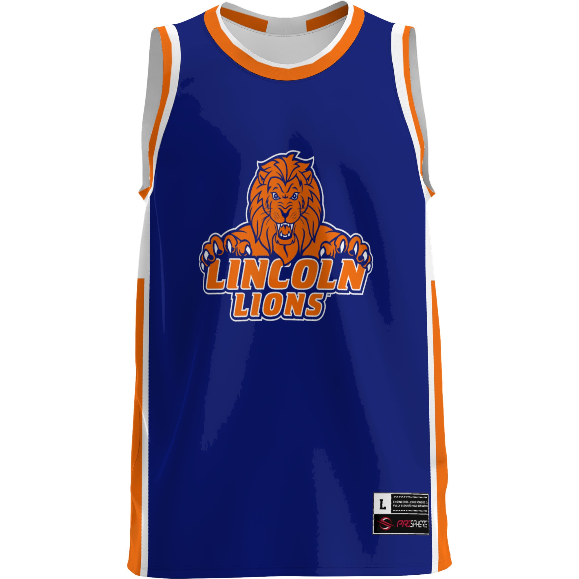 [DDG] Lincoln Lions GameDay Greats Lightweight Basketball Jersey - Blue