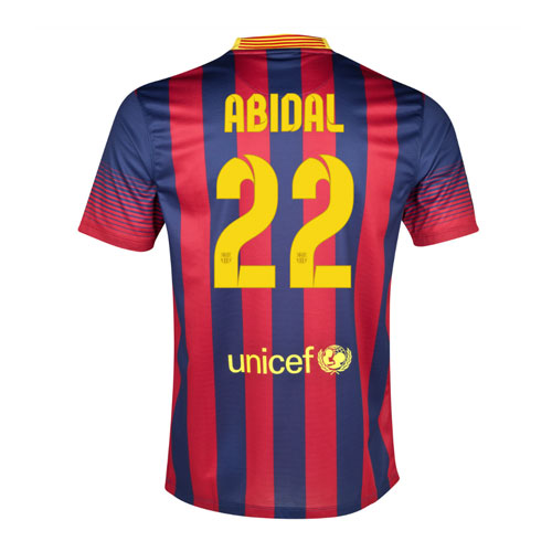 Premium Durable Barca 1314 Barcelona 22 Abidal Home Shirt