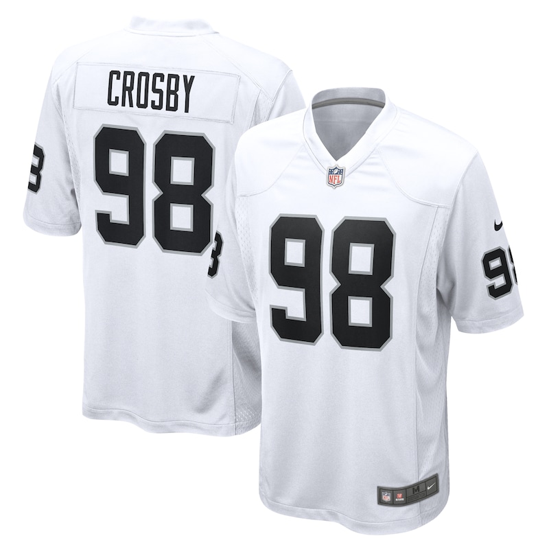 None Maxx Crosby LV Raiders Legendary Authentic Jersey Football Appare