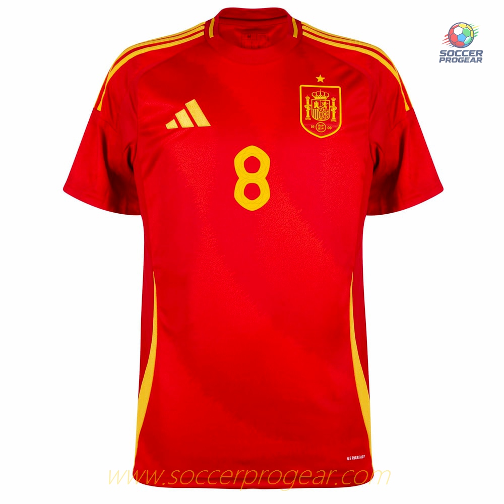 Spain Home Soccer Shirt 2024-2025 Collection Season Pedri
