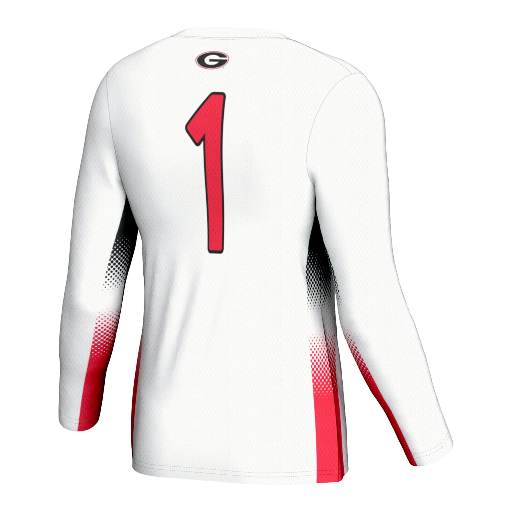 #1 Georgia Bulldogs GameDay Greats Unisex Lightweight Volleyball Jersey - White
