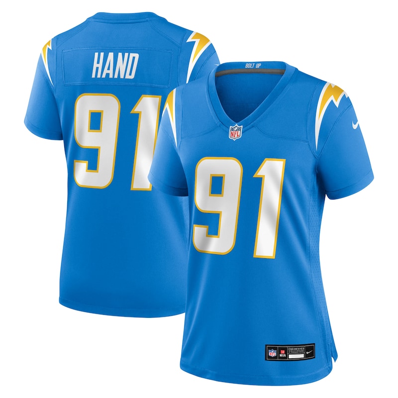 None DaShawn Hand LA Chargers Genuine Authentic Jersey Game Day Wear