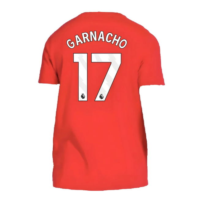Football Man Utd Dna Tee Red Garnacho #17 Pro Series Devoted Updat...