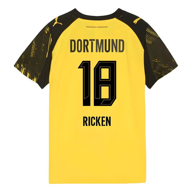 Pro Series Dortmund Borussia Dortmund Home Shirt Kids Ricken #18 N...