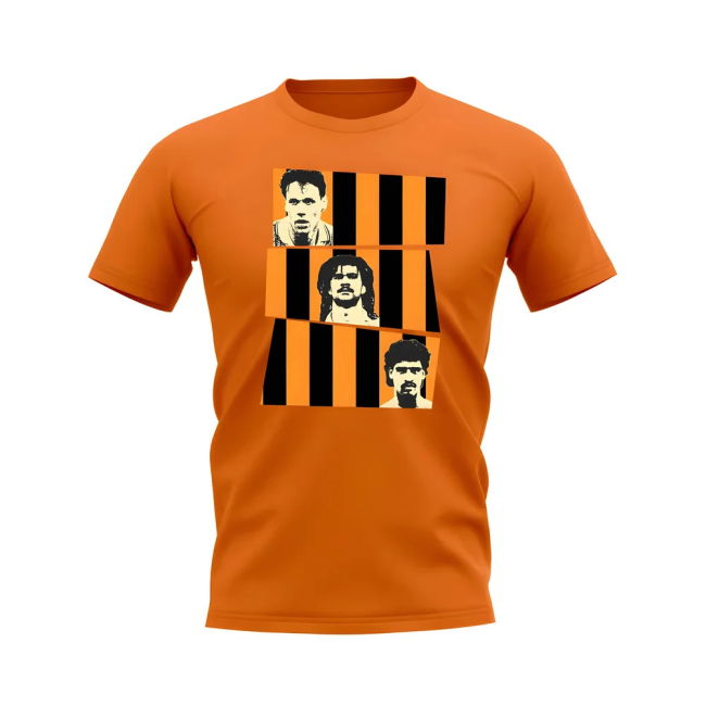 Van Basten Gullit Rijkaard Holland T-Shirt (Orange) Official