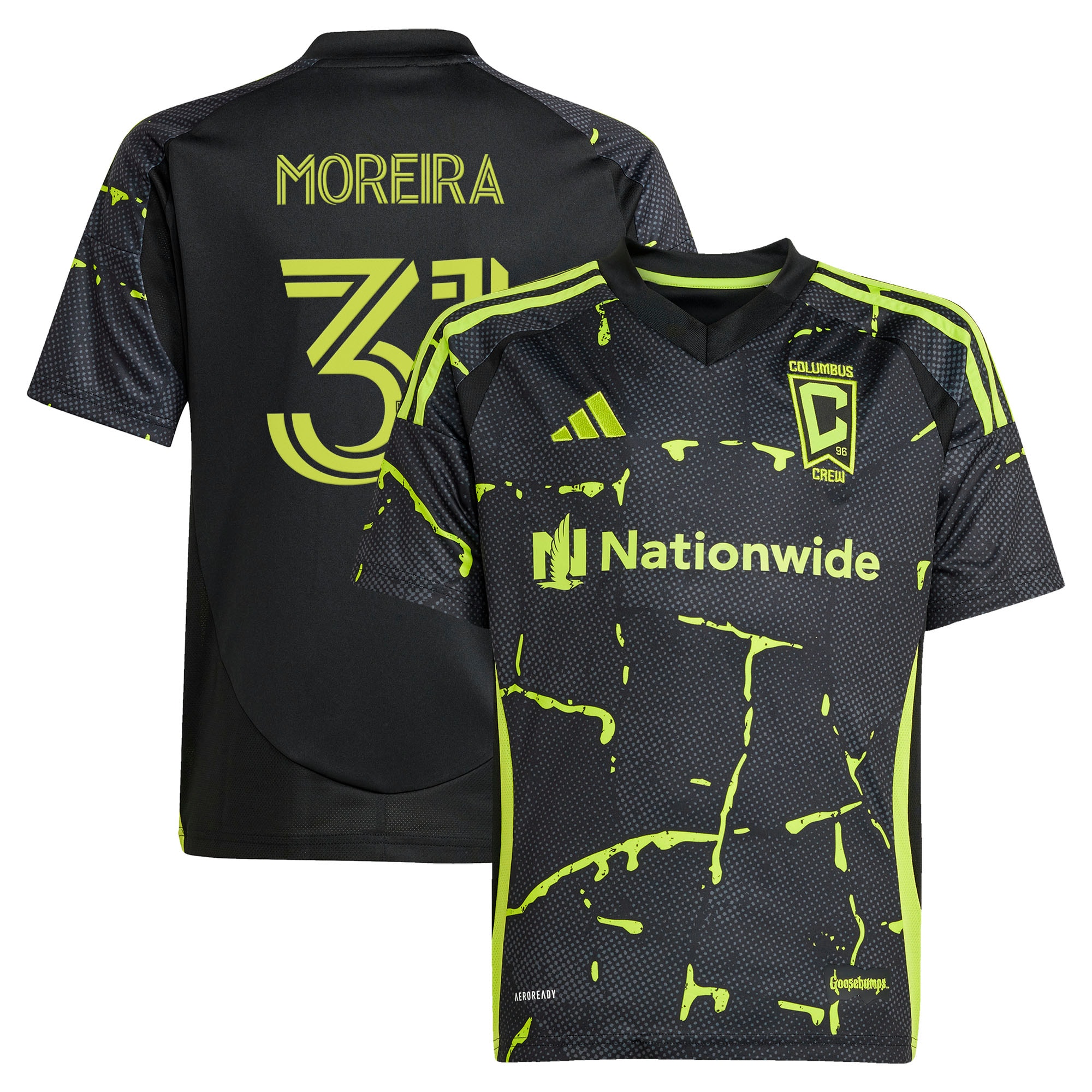 [JED] Steven Moreira Columbus Crew Youth 2025 The Goosebumps Kit Replica Jersey - Black