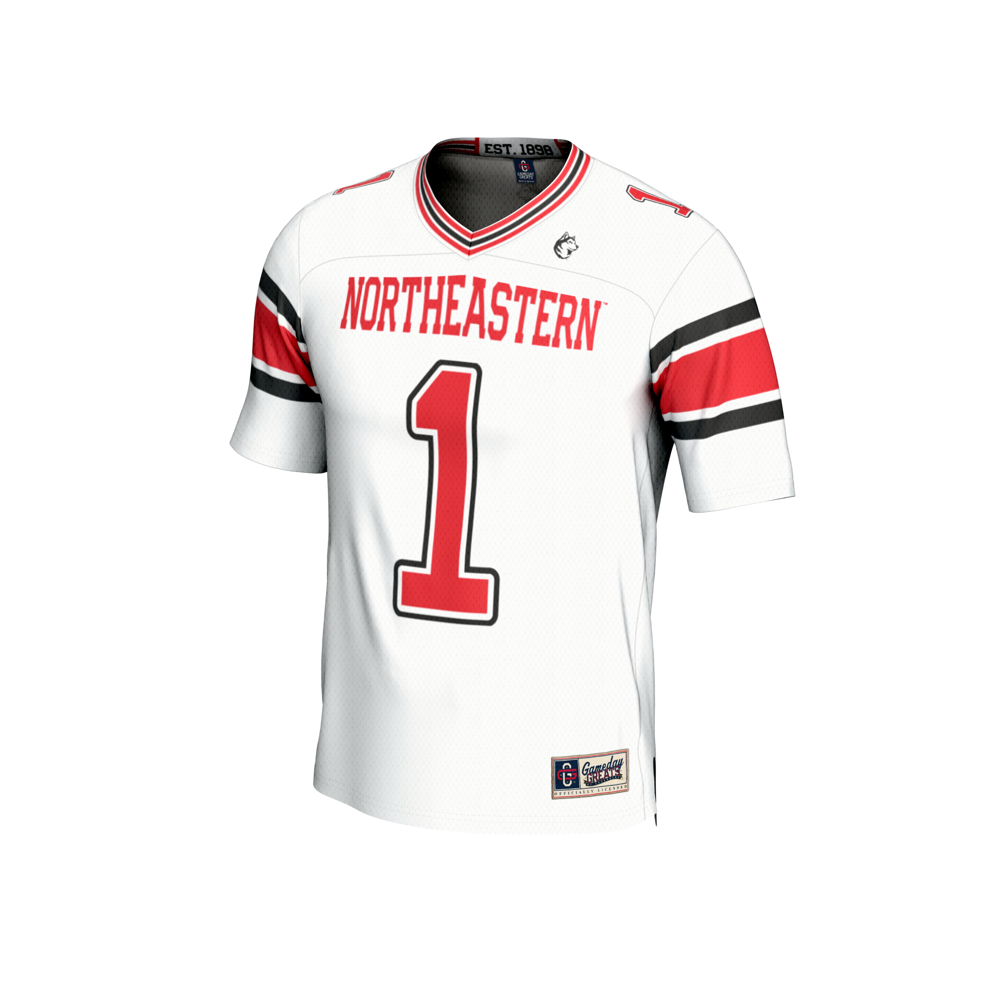 #1 Northeastern Huskies GameDay Greats Youth Lightweight Collegiate Football Fashion 2026/2027 Football Jersey - White