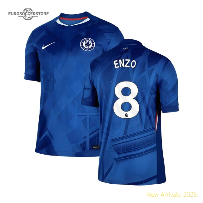 Pro-level Chelsea Home Enzo Jersey 2025-2026 Durable Quick-dry