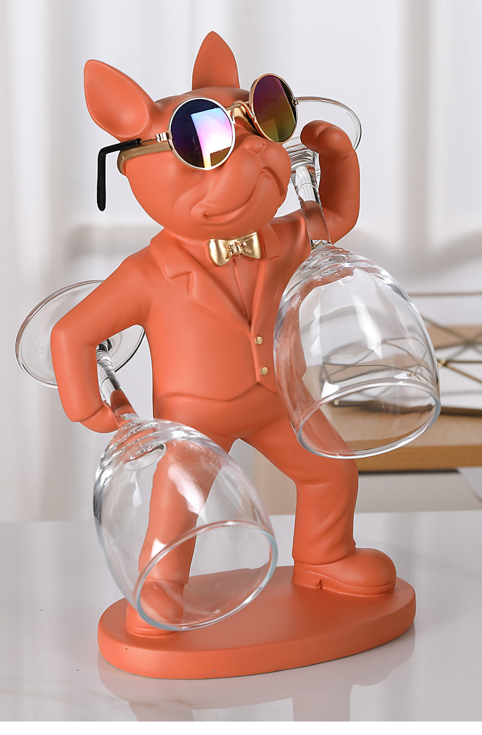 French Bulldog Figurines Cup Holder