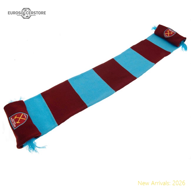 West Ham United Fc Bar Scarf - Excellent Value - Authentic Design