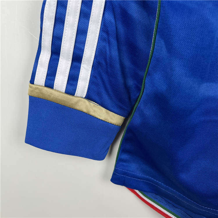 Authentic Match Quality 2023 Italy Home Long Sleeve Shirt