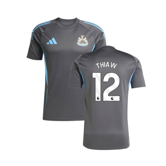 2025-2026 Newcastle Shirt (Grey) (Thiaw 12) (Grey) | Official