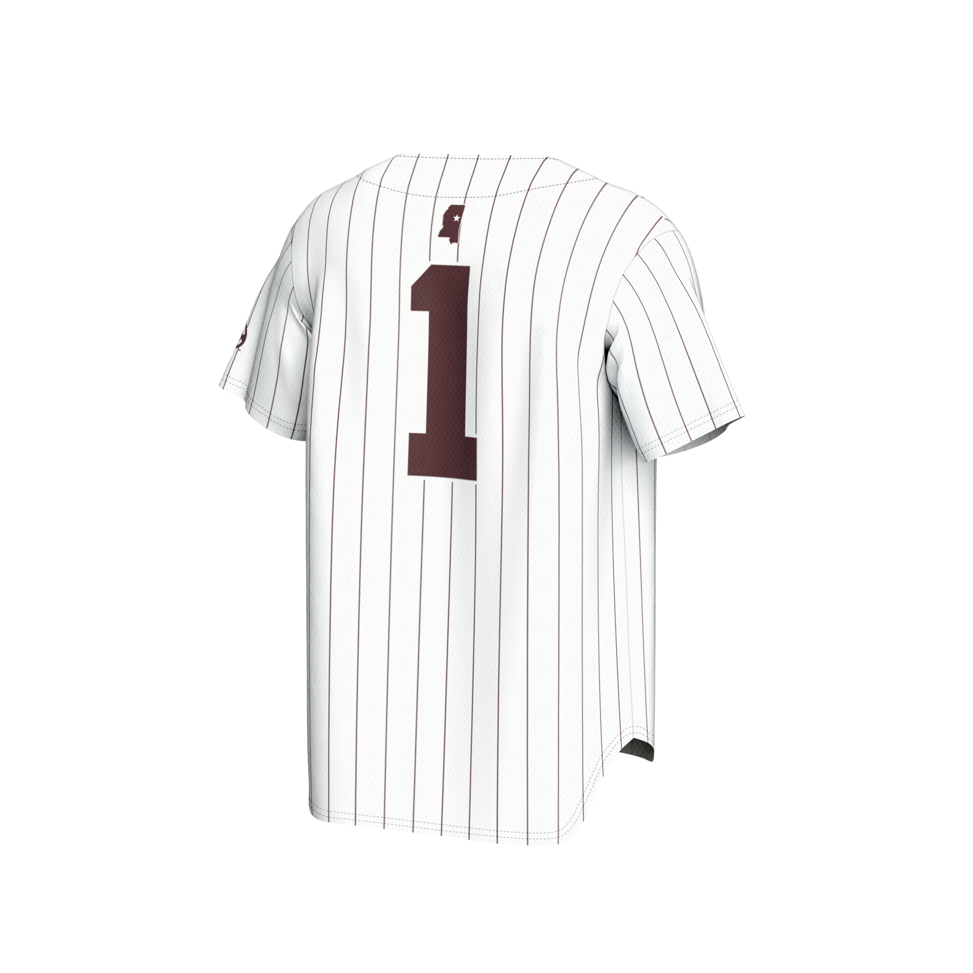 [NJP] Mississippi State Bulldogs GameDay Greats Youth Lightweight Collegiate Baseball Fashion Jersey - White