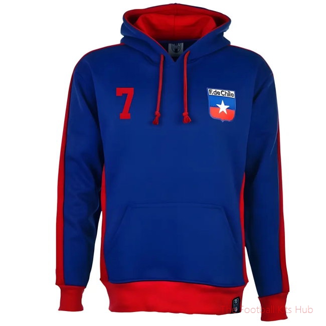 Men Chile Number 7 Retro Hoodie