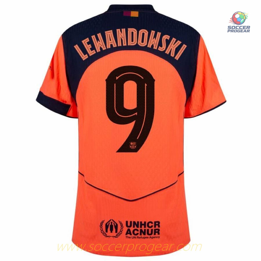 Barca Alternate Soccer Team Shirt 2025-26 Edition Lewandowski