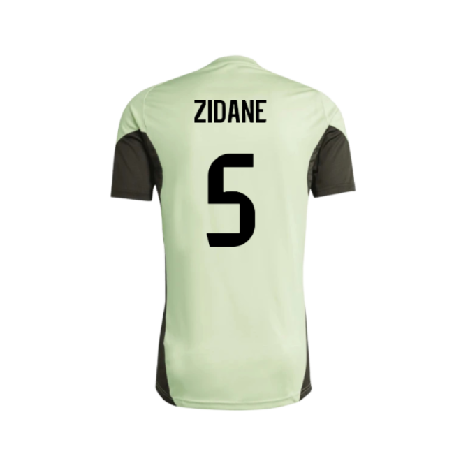 2025-2026 Real Madrid Training Tee (almost Lime) - Kids (zidane 5)