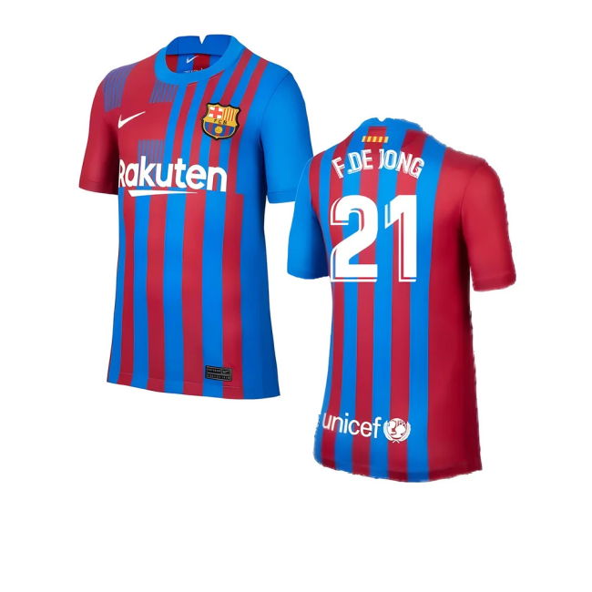 2021-2022 Barca Home (2021) Jersey Jersey - Stadium - Official- Smart
