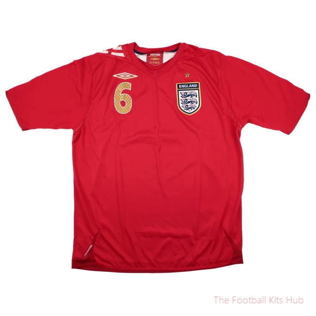 England 2006-08 Away Shirt (L) Terry #6 (Excellent)