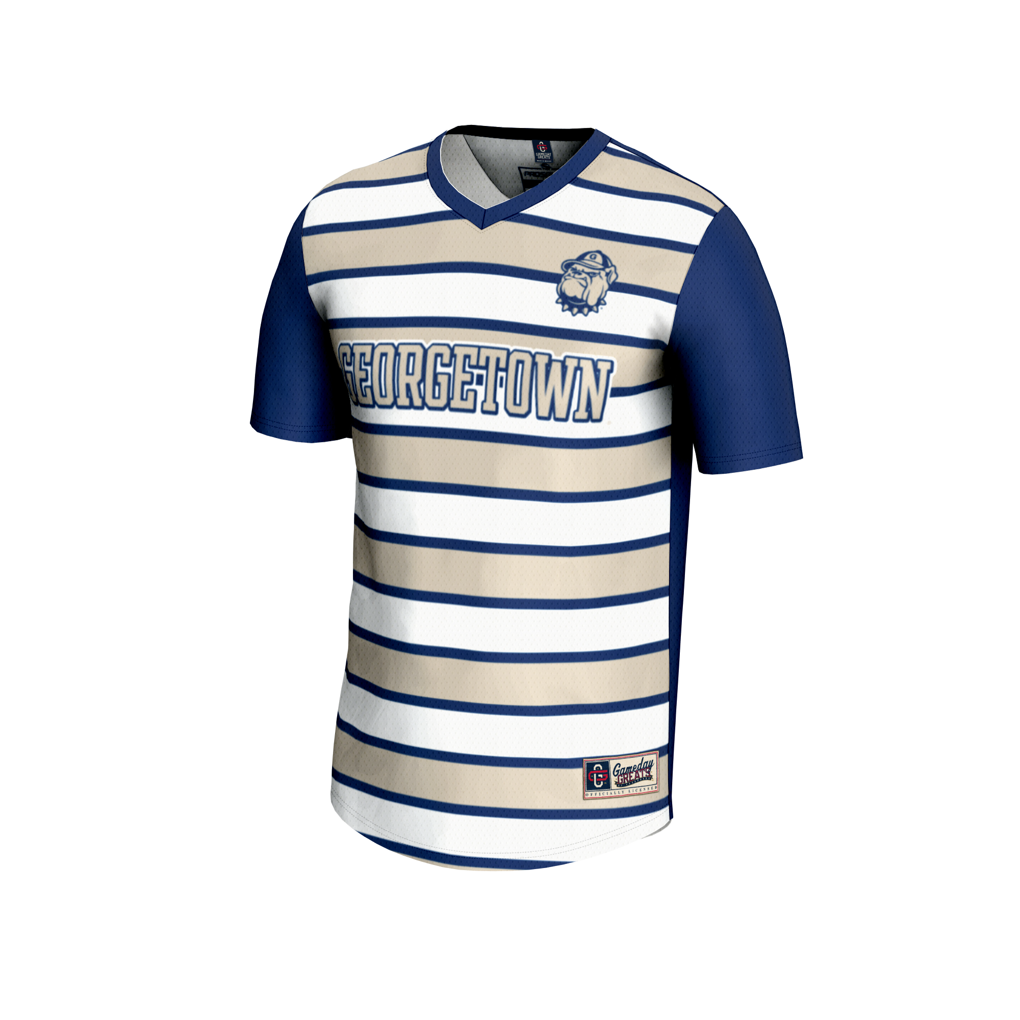 [SJH] Georgetown Hoyas GameDay Greats Youth Lightweight Soccer Fashion Jersey - Navy
